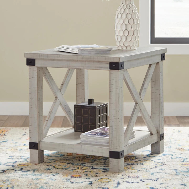 T929-3 Carynhurst End Table - Whitewash | Signature Design By Ashley