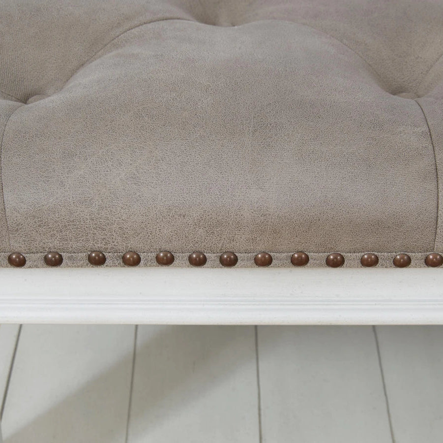 T937-21 Kanwyn Upholstered Ottoman Coffee Table - Grayish Brown/ White | Signature Design By Ashley