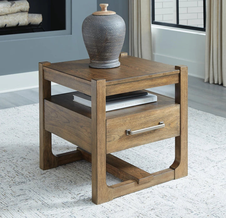 T974-2 Cabalynn Wooden End Table - Light Brown | Signature Design By Ashley