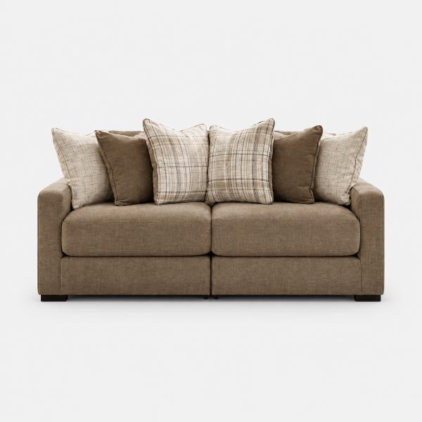 68207S1 Camellia-Court 2-Piece Sectional Sofa In Fabric Upholstery - Coffee | Benchcraft By Ashley