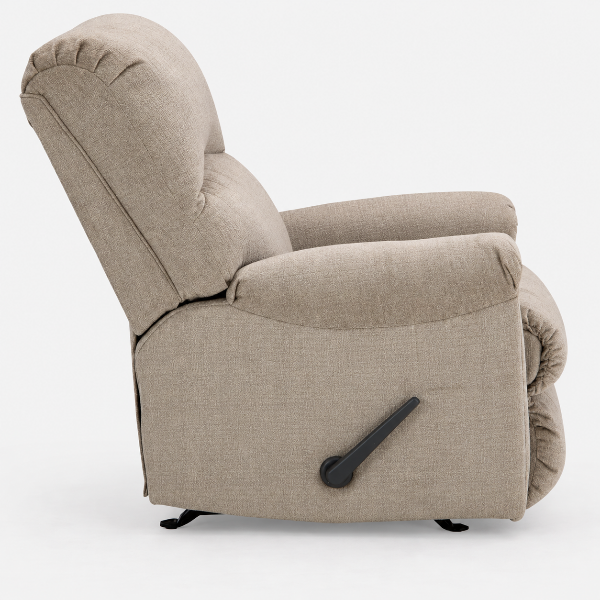 5950425 Stonemeade Rocker Recliner Chair In Fabric Upholstery - Taupe | Signature Design By Ashley