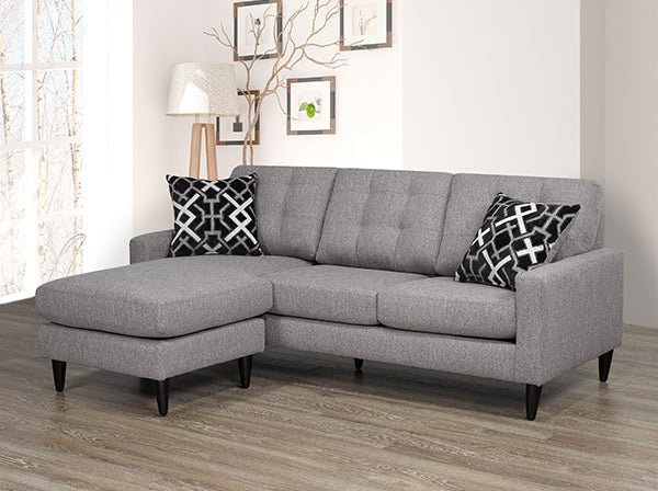 Rowan 3-Piece Sofa Set In Fabric Upholstery - Gravel