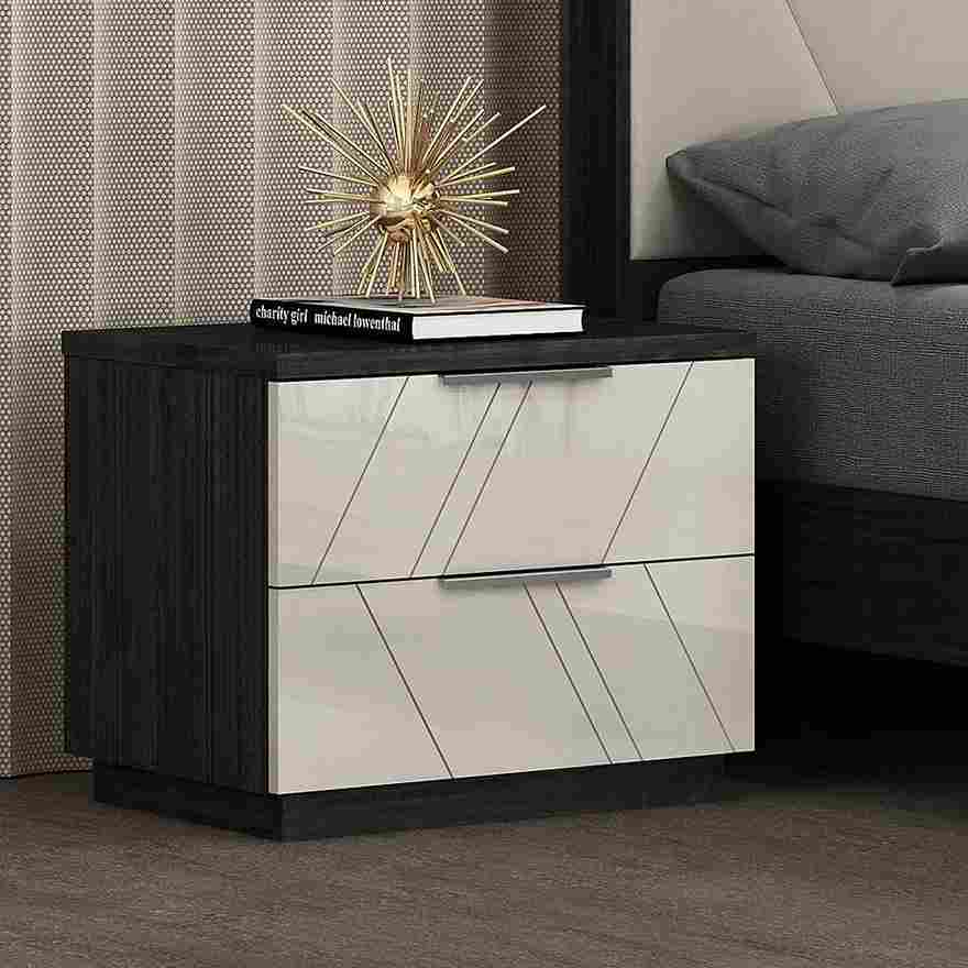 Veronica Nightstand Streamlined Style with High-Tech Functionality