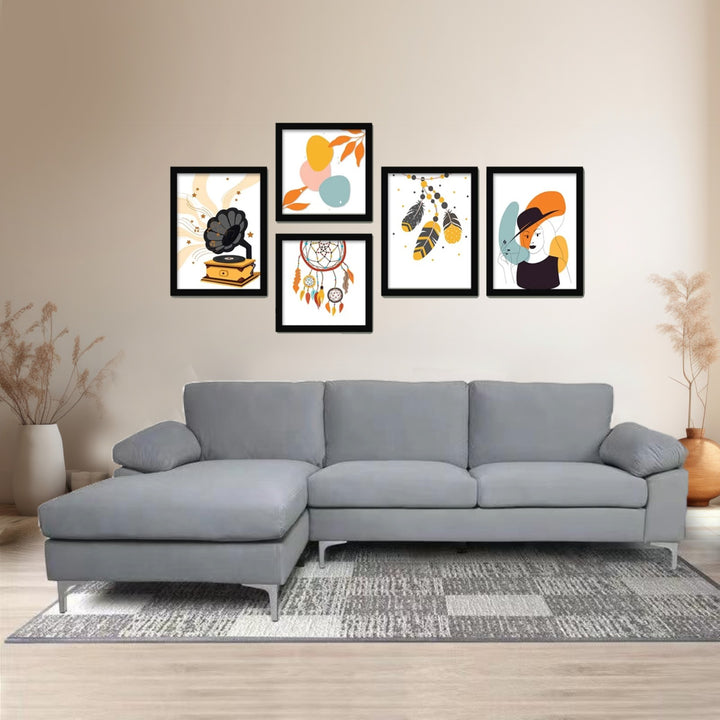 Bryce Tranquil Sectional Sofa With LHF Lounger Chaise - Exquisite Grey