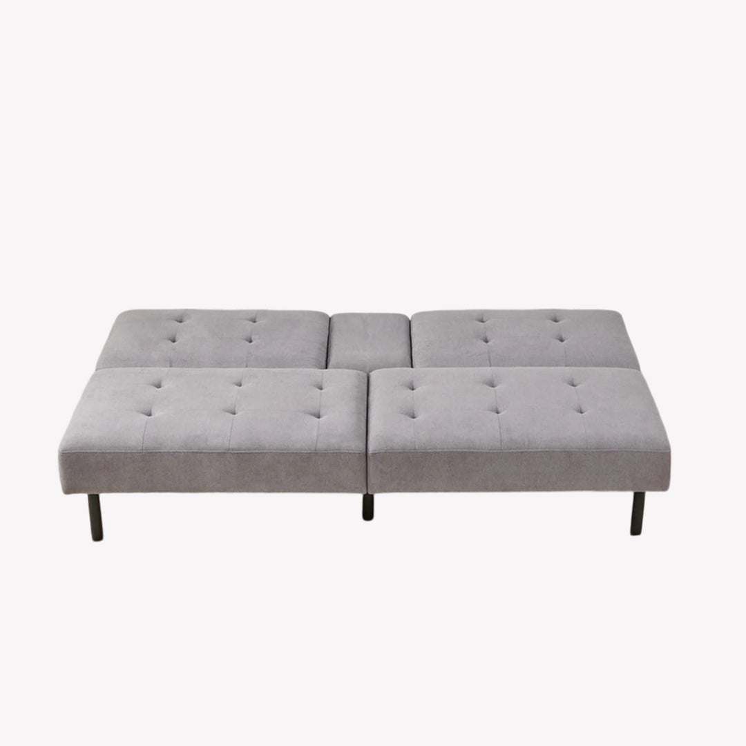 Lucas Fabric Upholstered Sofa Bed In Grey Finish
