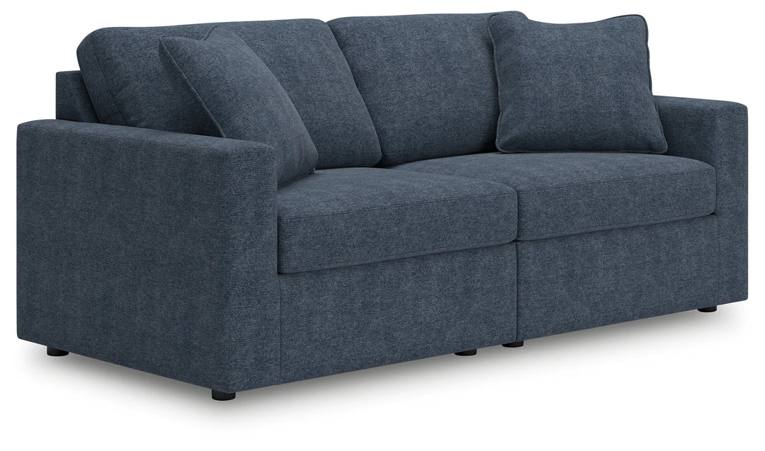 92101S1 Modmax 2-Piece Modular Loveseat In Fabric Upholstery - Ink | Signature Design By Ashley