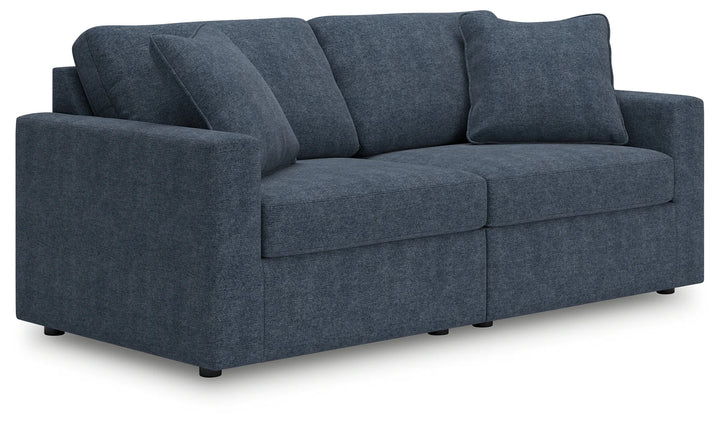 92101S1 Modmax 2-Piece Modular Loveseat In Fabric Upholstery - Ink | Signature Design By Ashley