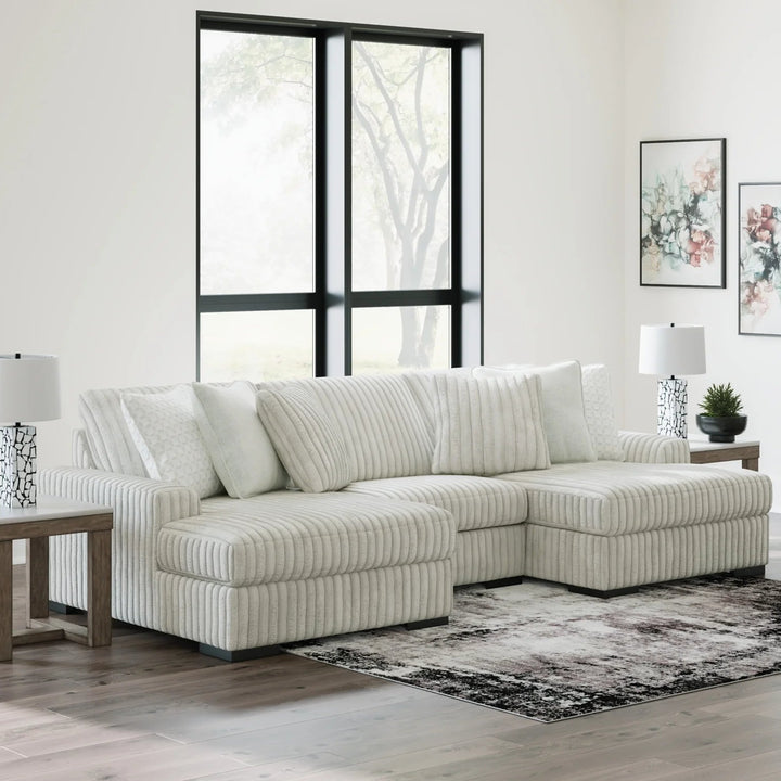 25903S4 Stupendous Alloy 3-Piece Sectional Sofa with Dual Chaises by Signature Design by Ashley