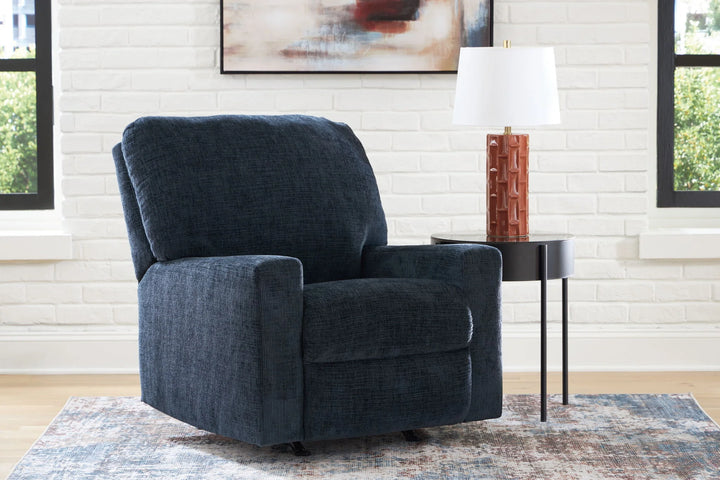 2430325 Aviemore Rocker Recliner Chair In Fabric Upholstery - Ink | Signature Design By Ashley