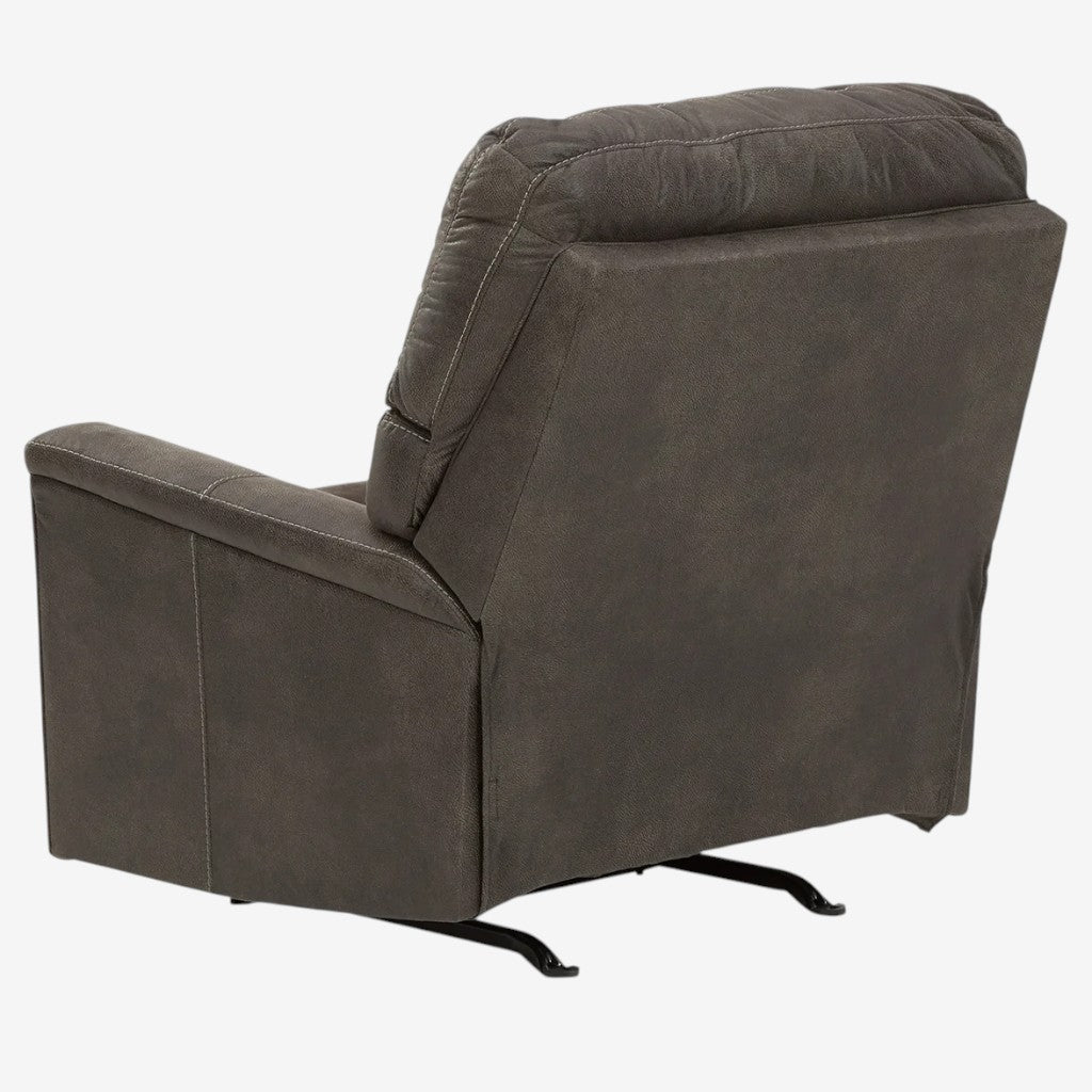 9400225C Navi Rocker Recliner Chair in Leather Upholstery - Smoke | Signature Design By Ashley
