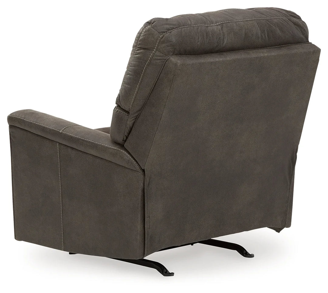 9400225C Navi Rocker Recliner Chair in Leather Upholstery - Smoke | Signature Design By Ashley