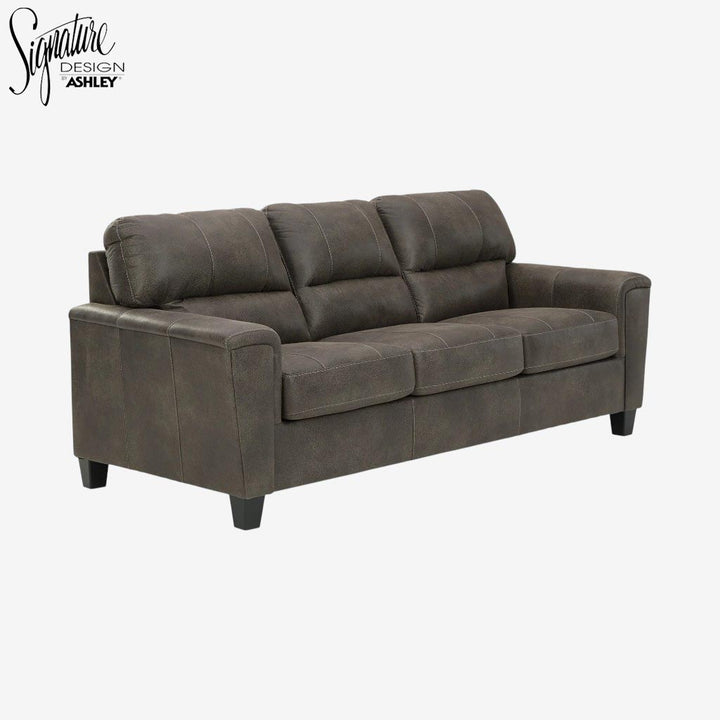 9400238 Navi Stationary Sofa in Leather Upholstery - Smoke | Signature Design By Ashley