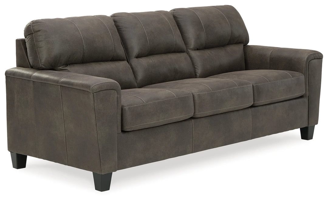 9400238 Navi Stationary Sofa in Leather Upholstery - Smoke | Signature Design By Ashley