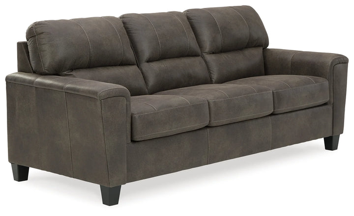 9400238 Navi Stationary Sofa in Leather Upholstery - Smoke | Signature Design By Ashley
