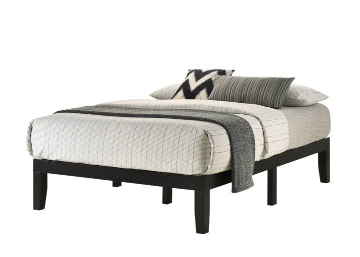 Milo Black Modern Platform Bed Frame
