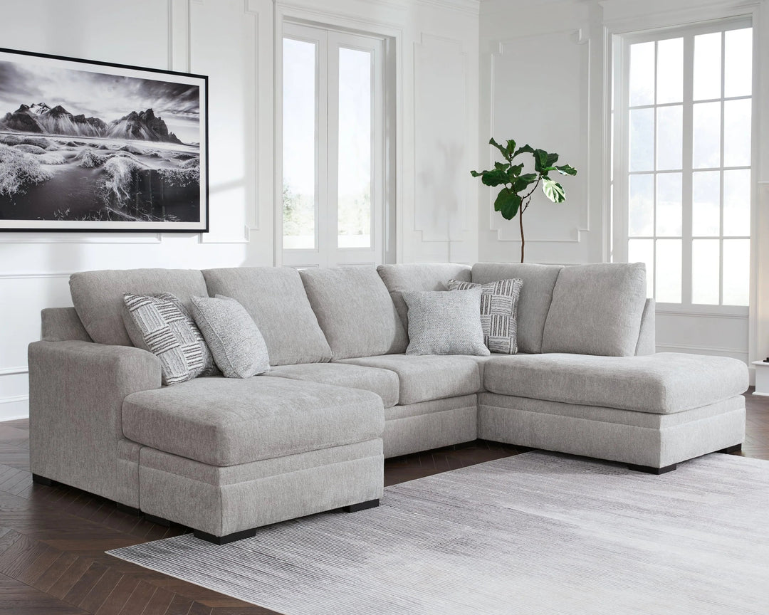 20904S1 Gabyleigh 2-Piece LAF Sectional Sofa In Fabric Upholstery - Nickel | Signature Design By Ashley