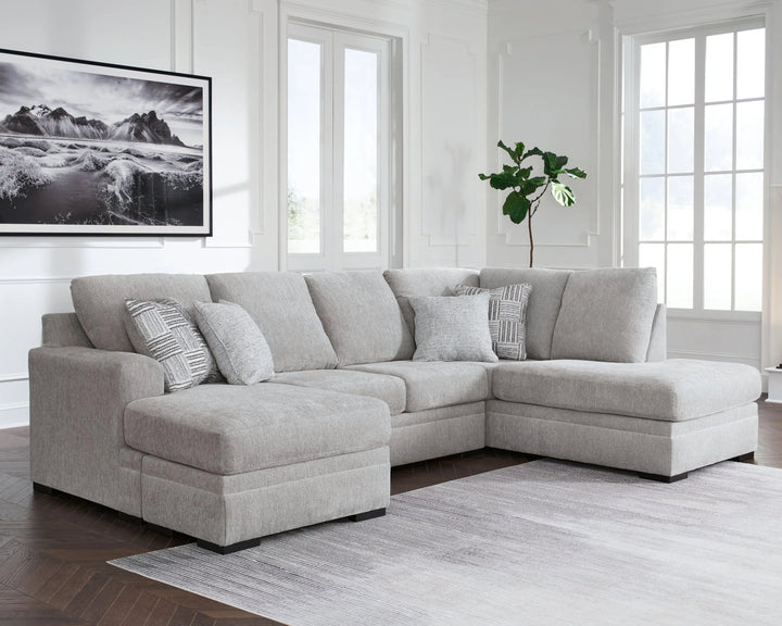 20904S1 Gabyleigh 2-Piece LAF Sectional Sofa In Fabric Upholstery - Nickel | Signature Design By Ashley