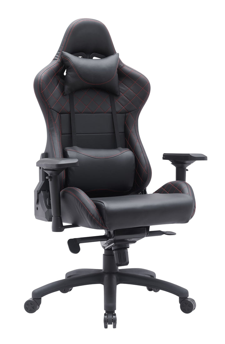 Striking Black Gaming Chair | Adjustable Height, Recline Function & 4D Armrests | Black