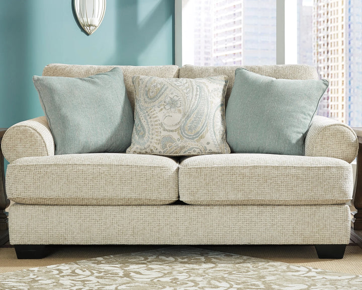 9620535 Monaghan Loveseat In Fabric Upholstery - Sandstone | Signature Design By Ashley