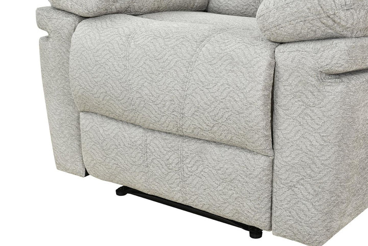 Vinget Beige Power Recliner Chair in Fabric Upholstery