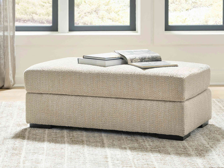PC6960514 Lofwood Accent Ottoman In Fabric Upholstery - Oatmeal | Signature Design By Ashley