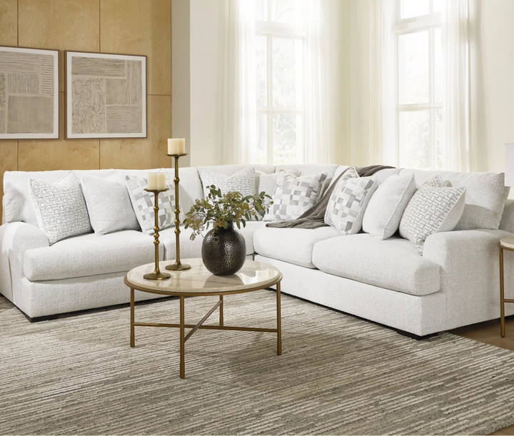 PC66906S4 Misty-lakes 3-piece Sectional Sofa In Fabric Upholstery - Chalk | Signature Design By Ashley