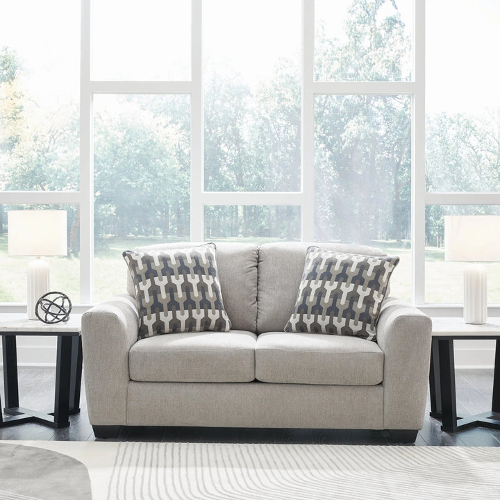 5080535 Avenal Park Loveseat In Fabric Upholstery - Flannel | Signature Design By Ashley