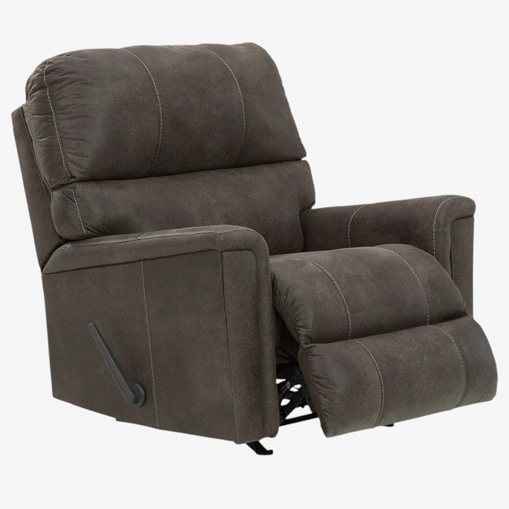 9400225C Navi Rocker Recliner Chair in Leather Upholstery - Smoke | Signature Design By Ashley