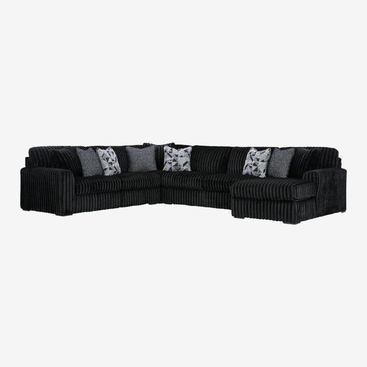 Midnight-madness 4-Piece Fabric Sectional Sofa With Chaise - Onyx | Signature Design By Ashley