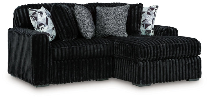 Midnight-madness 2-Piece Fabric Sectional Sofa With Chaise - Onyx | Signature Design By Ashley