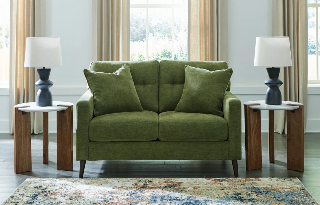 2610735 Bixler Loveseat In Fabric Upholstery - Olive | Signature Design By Ashley