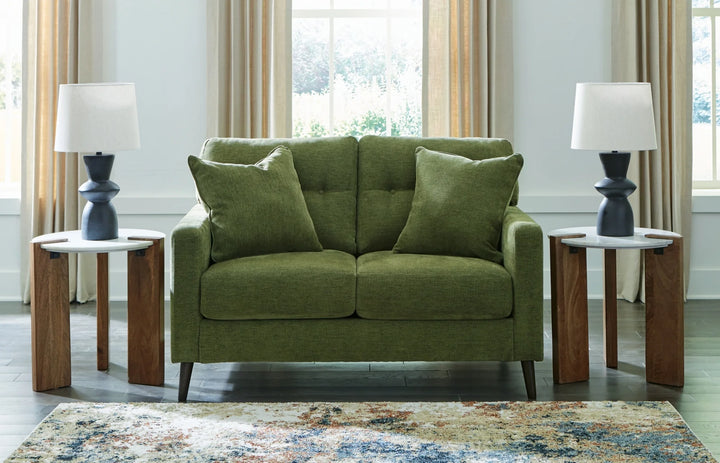 2610735 Bixler Loveseat In Fabric Upholstery - Olive | Signature Design By Ashley