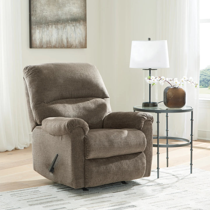 5950525 Stonemeade Rocker Recliner Chair In Fabric Upholstery - Nutmeg | Signature Design By Ashley