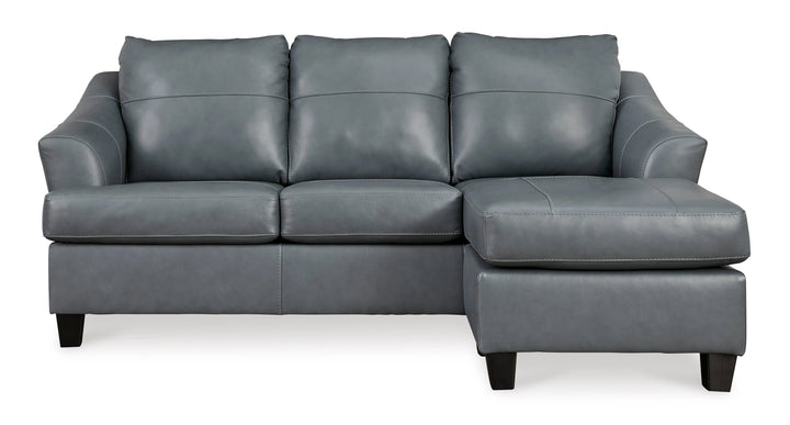 4770518 Genoa Sofa Chaise In Leather Upholstery - Steel | Signature Design By Ashley