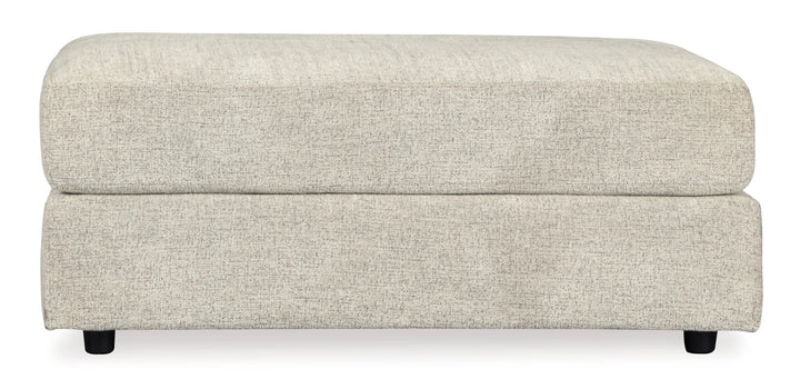 9510408 Soletren Oversized Accent Ottoman In Fabric Upholstery - Stone | Signature Design By Ashley