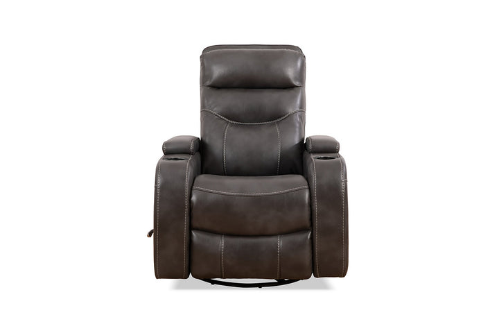Emery Grey Manual Recliner Chair With PU Leather