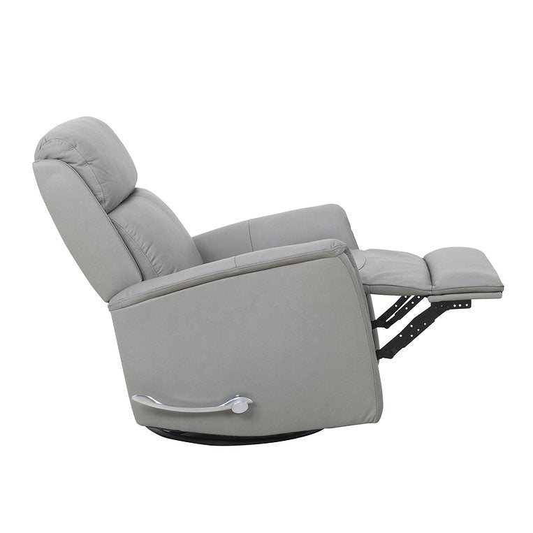 Klassen Pewter Grey Rocker Recliner Chair In Leather Upholstery