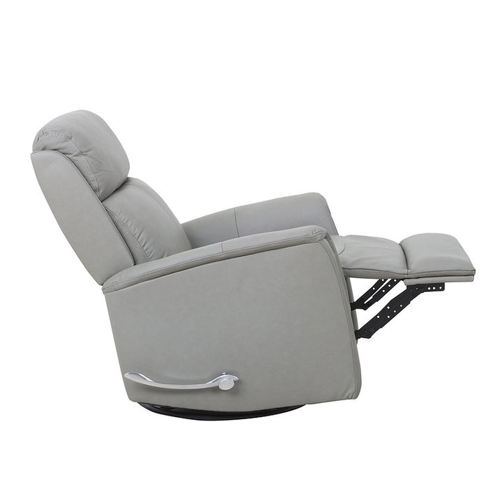 Klassen Pewter Grey Rocker Recliner Chair In Leather Upholstery