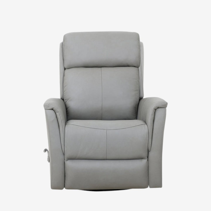 Klassen Pewter Grey Rocker Recliner Chair In Leather Upholstery
