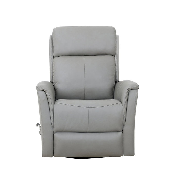 Klassen Pewter Grey Rocker Recliner Chair In Leather Upholstery