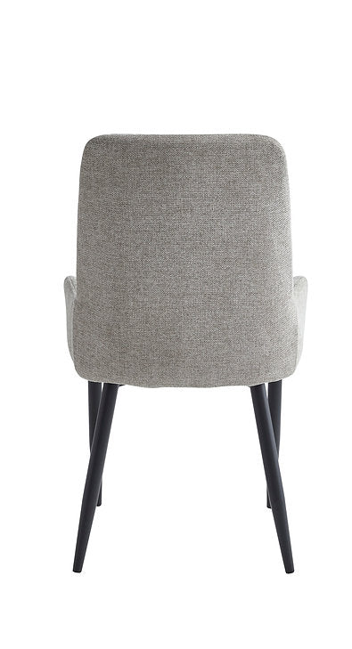 Cester 7-Piece Dining Table Set With Grey Velvet Upholstered Chairs