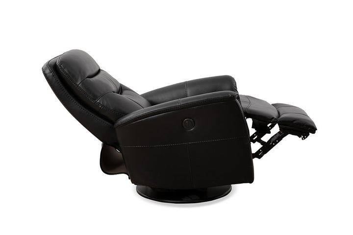 Mufin Black Power Recliner Chair With PU Leather Upholstery