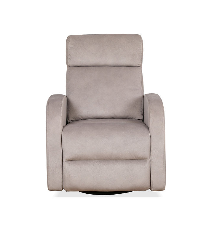 Willgor Light Grey Manual Recliner Chair In Fabric Upholstery