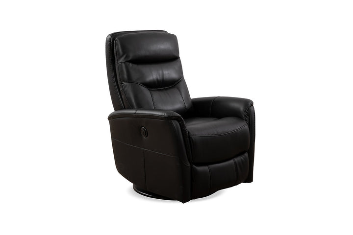 Mufin Black Power Recliner Chair With PU Leather Upholstery