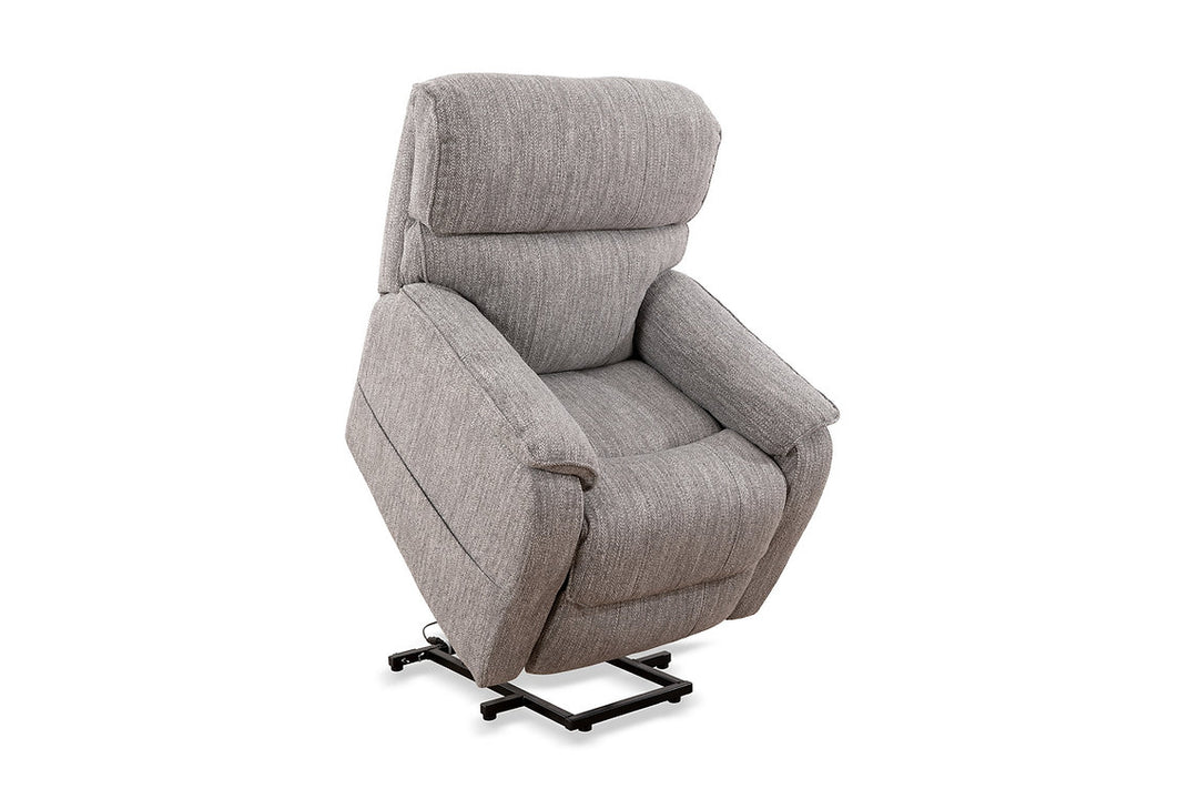 Kyle Grey Power Lift Recliner Chair In Fabric Upholstery