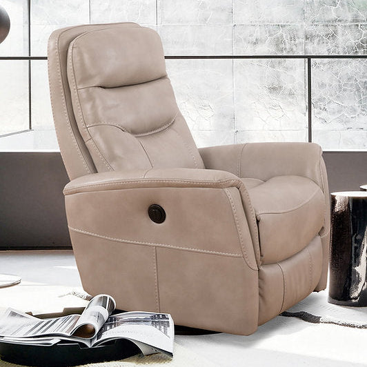 Mufin Stone Power Recliner Chair With PU Leather Upholstery