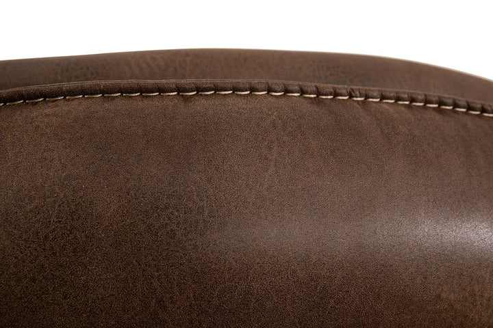 Seville Brown Power Recliner Chair In PU Leather Upholstery
