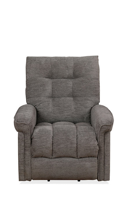 Wesley Grey Power Recliner Chair In Fabric Upholstery