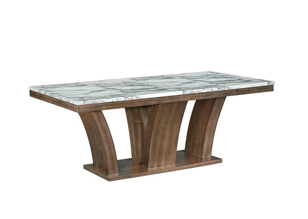 Neil Dining Table Set For 6 With Fabric Upholstered Chairs