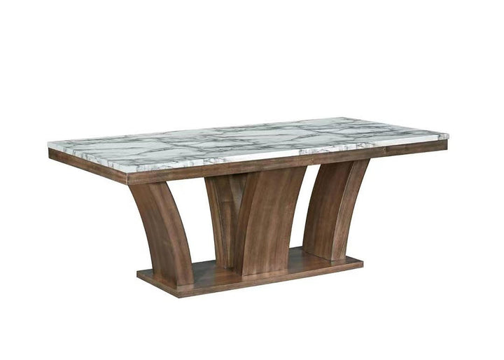 Neil Dining Table Set For 6 With Fabric Upholstered Chairs